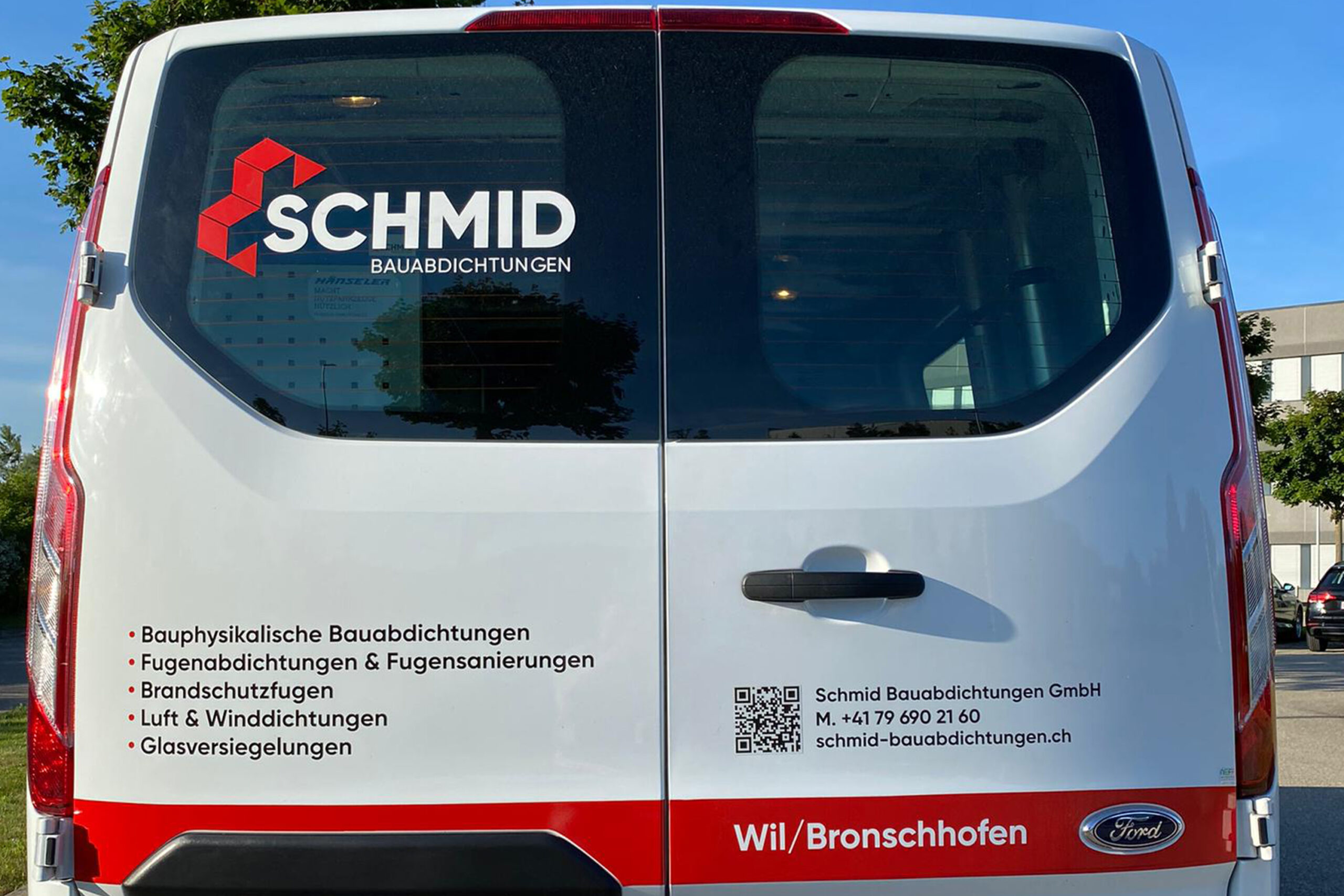 MMGD: Gestaltung Lieferwagen Beschriftung für Schmid Bauabdichtungen GmbH